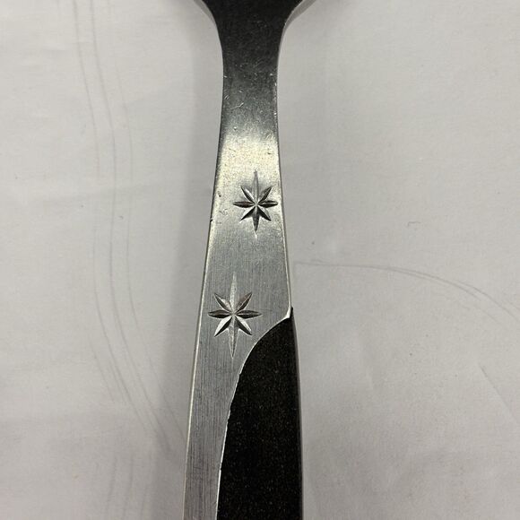 Vintage Mar-Crest Ebony Elegance (Stainless) Atomic Starburst Japan Serving Fork - Picture 8 of 16